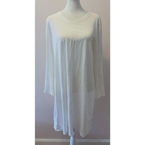 NWT EILEEN FISHER Poet Sleeve Tencel Stretch Jersey Lightweight Dress Size M - Picture 1 of 4